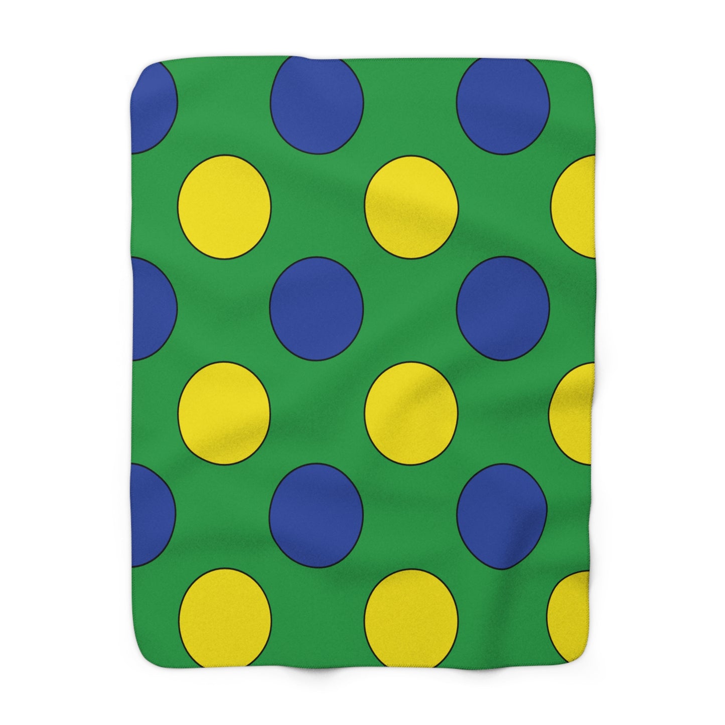 Brazil Retro Polka Dots Blanket Throw