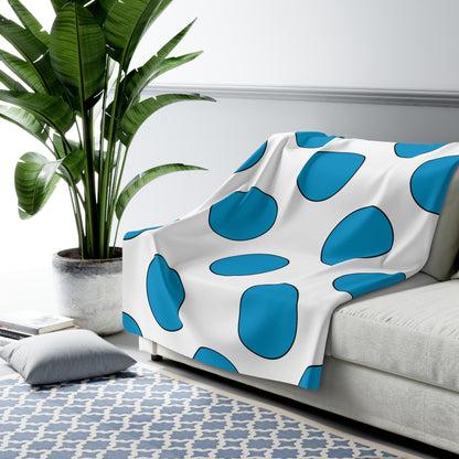 Galicia Retro Polka Dots Blanket Throw