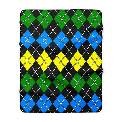 Tanzania Retro Argyle Blanket Throw