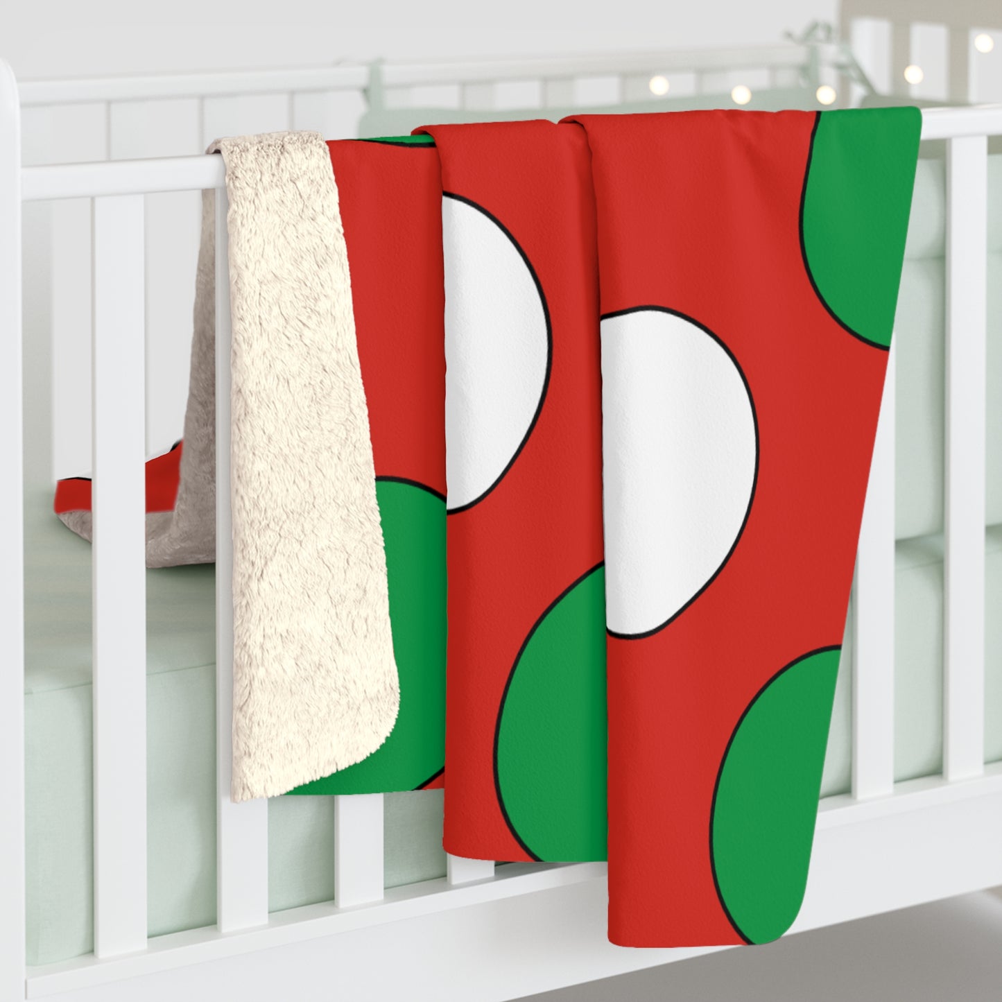 Pais Vasco Retro Polka Dots Blanket Throw