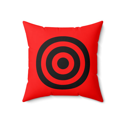 Red, Black Retro Target Cushion Pillow