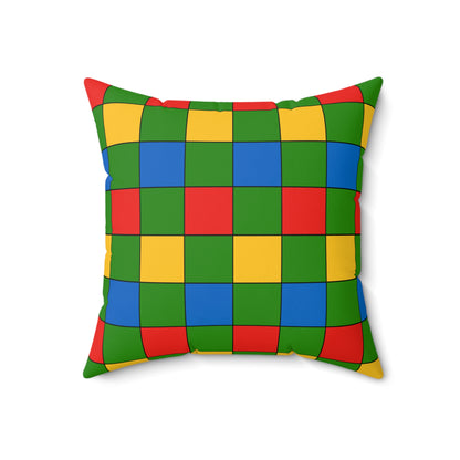 Ethiopia Retro Check Cushion Pillow