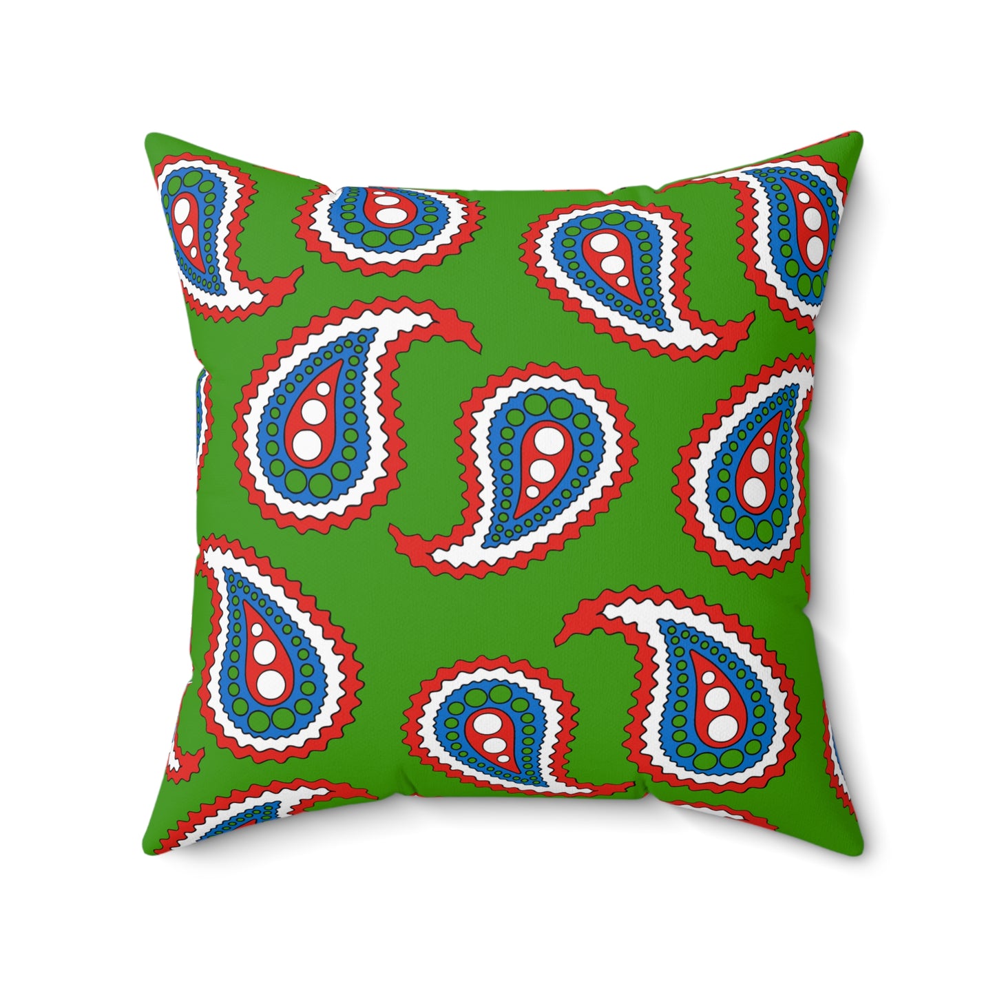 Equatorial Guinea Retro Paisley Cushion Pillow