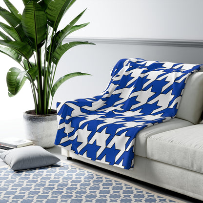 El Salvador Retro Houndstooth Blanket Throw