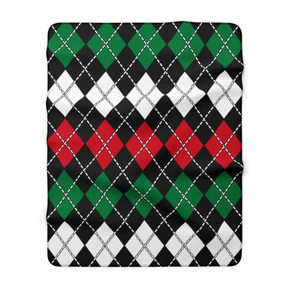 Syria Retro Argyle Blanket Throw