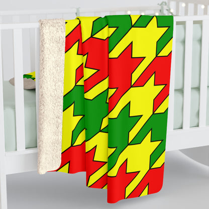 Mali Retro Houndstooth Blanket Throw