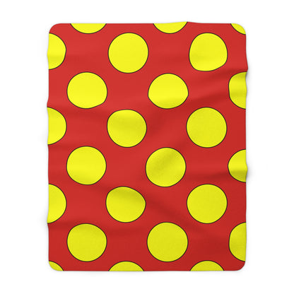 Vietnam Retro Polka Dots Blanket Throw