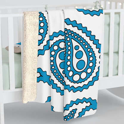Galicia Retro Paisley Blanket Throw