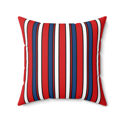 Czechia Retro Stripes Cushion Pillow