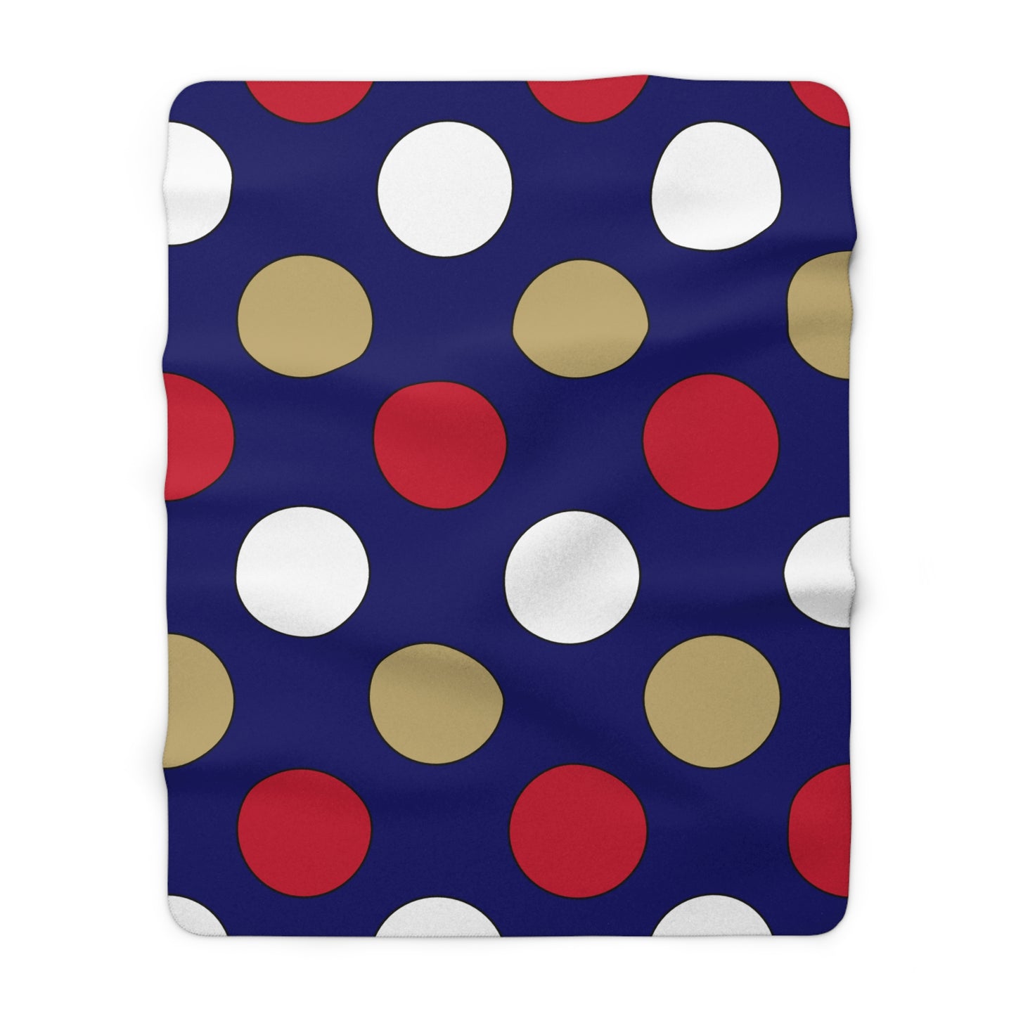 Saint Helena Retro Polka Dots Blanket Throw