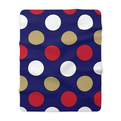 Saint Helena Retro Polka Dots Blanket Throw