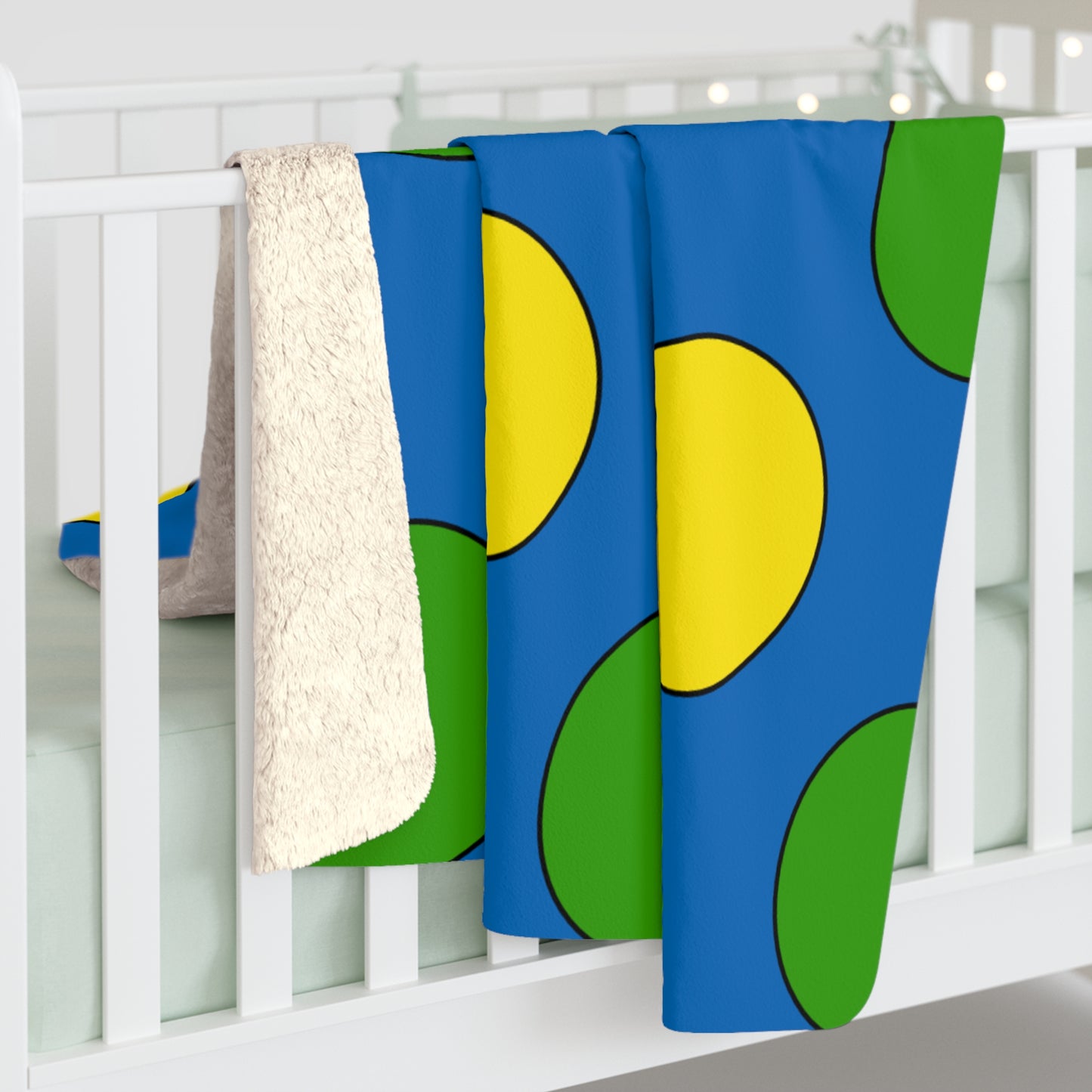 Gabon Retro Polka Dots Blanket Throw