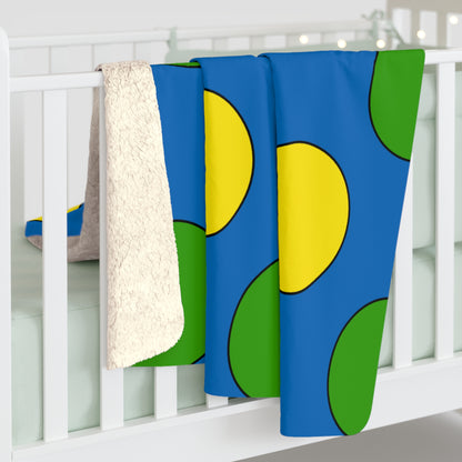 Gabon Retro Polka Dots Blanket Throw