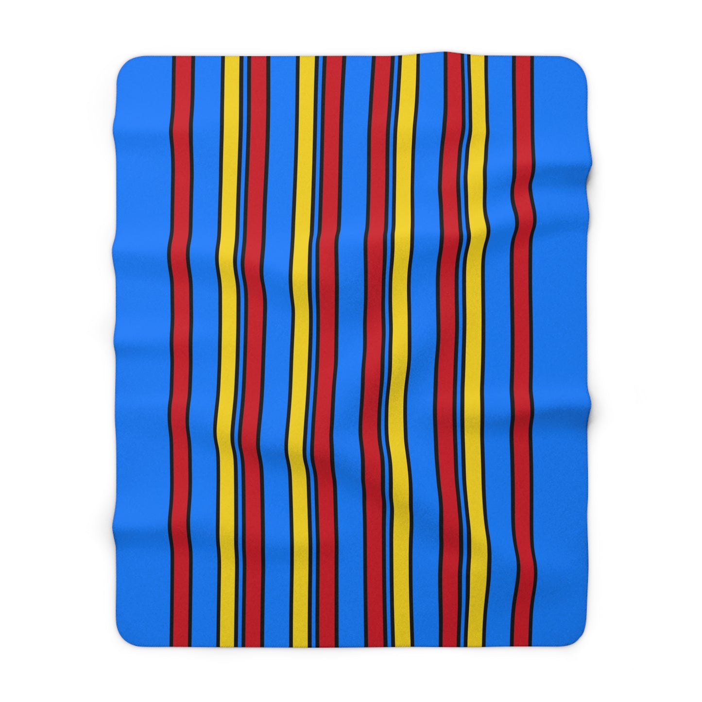 Democratic Republic of the Congo Retro Stripes Blanket Throw