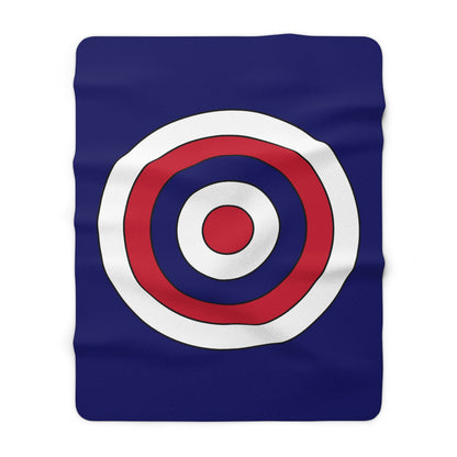 Cook Islands Retro Target Blanket Throw