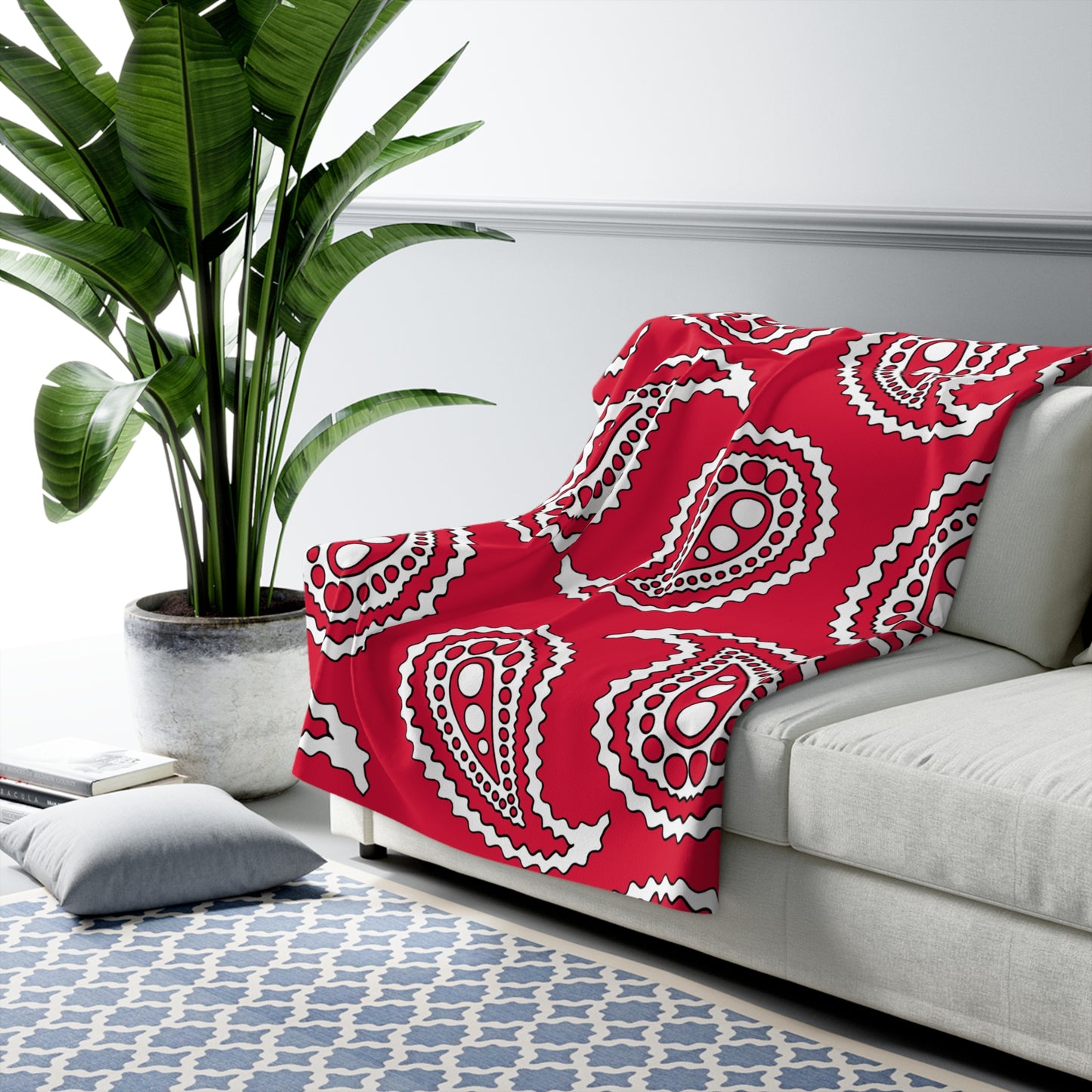 Poland Retro Paisley Blanket Throw