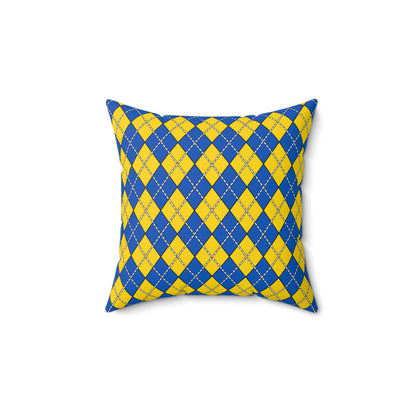 Ukraine Retro Argyle Cushion Pillow