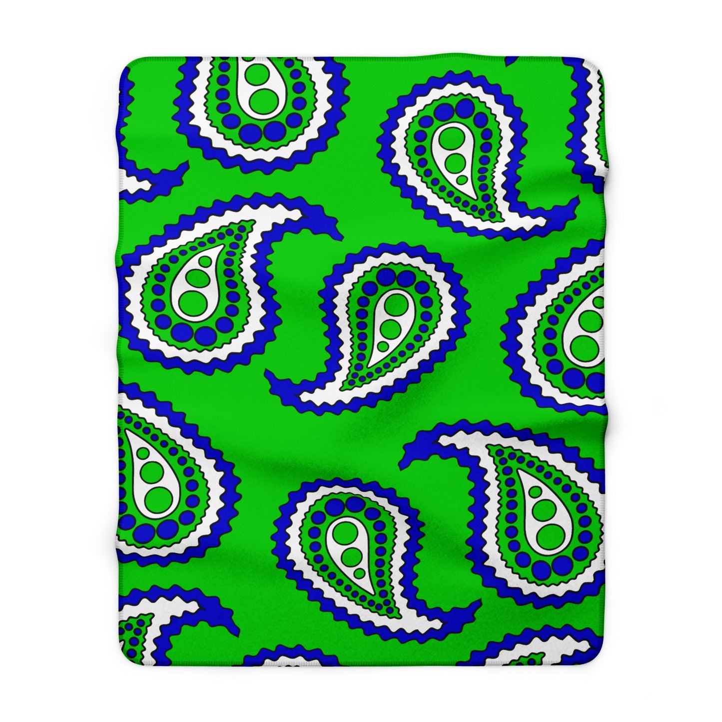 Sierra Leone Retro Paisley Blanket Throw