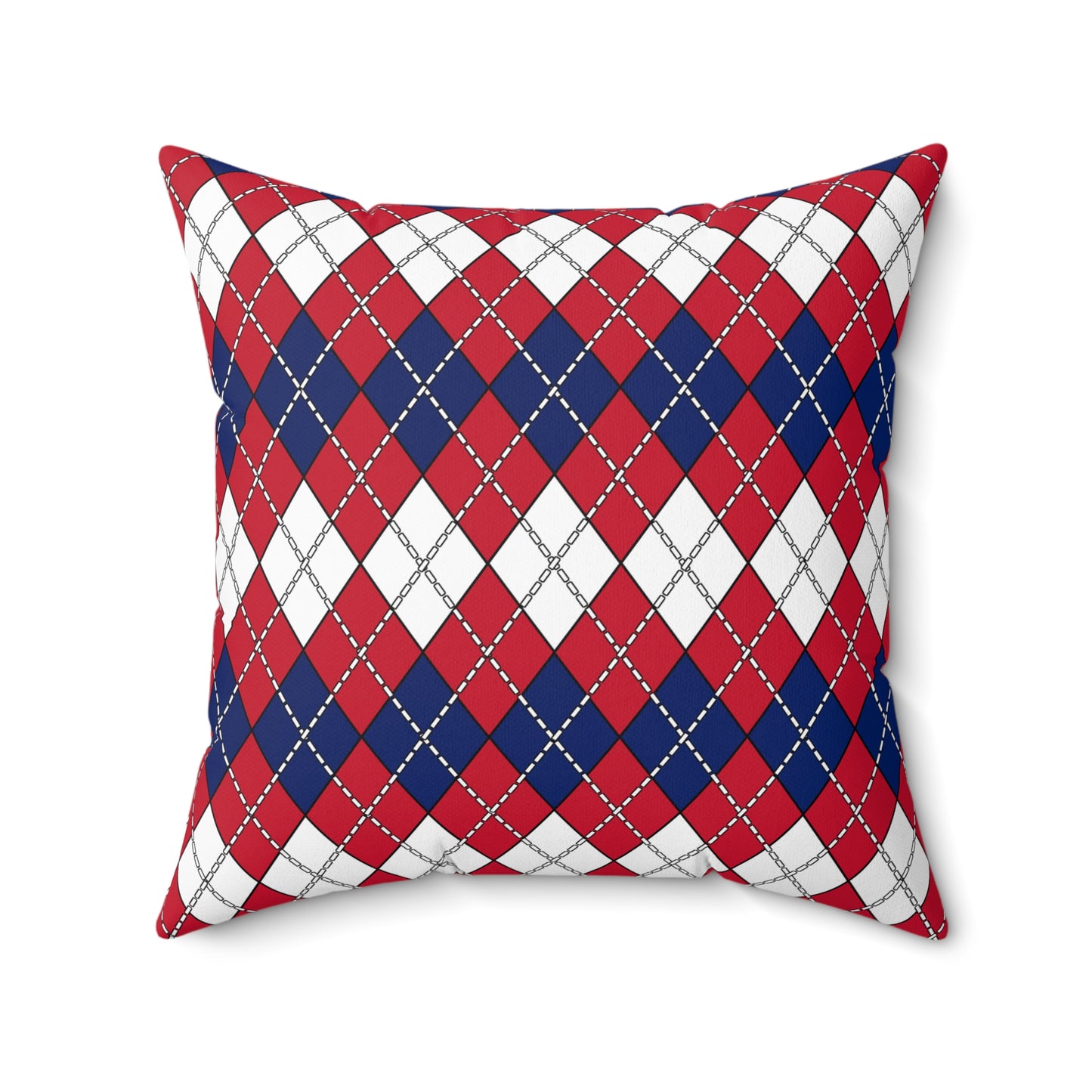 Saint Helena, Ascension And Tristan Da Cunha Retro Argyle Cushion Pillow