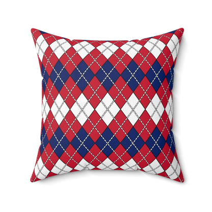 United Kingdom (UK) Retro Argyle Cushion Pillow