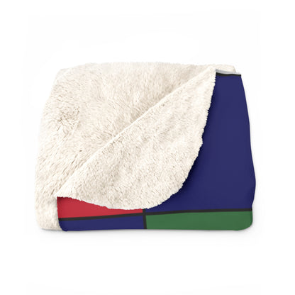 British Virgin Islands Retro Check Blanket Throw