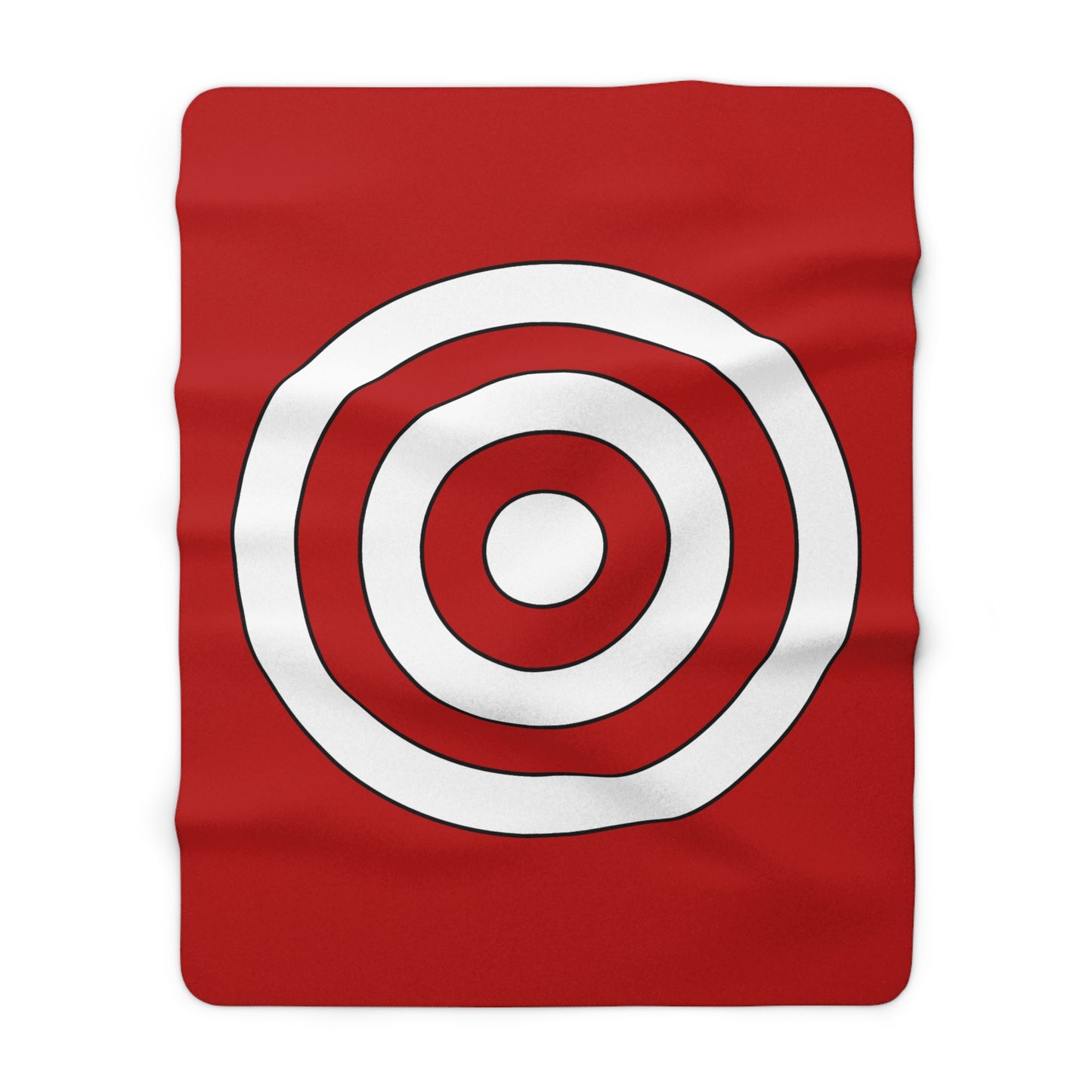 Isle Of Man Retro Target Blanket Throw