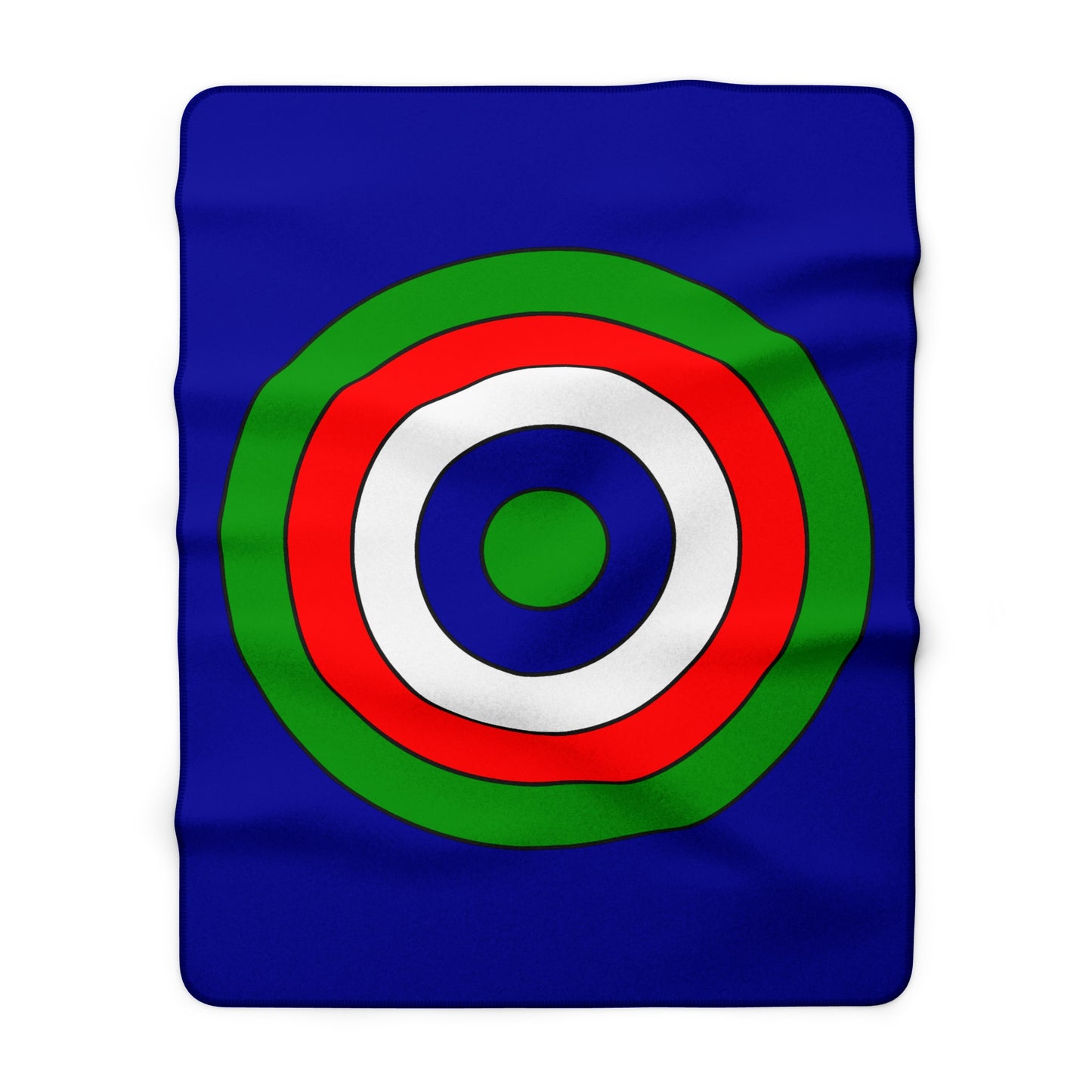 Gambia Retro Target Blanket Throw