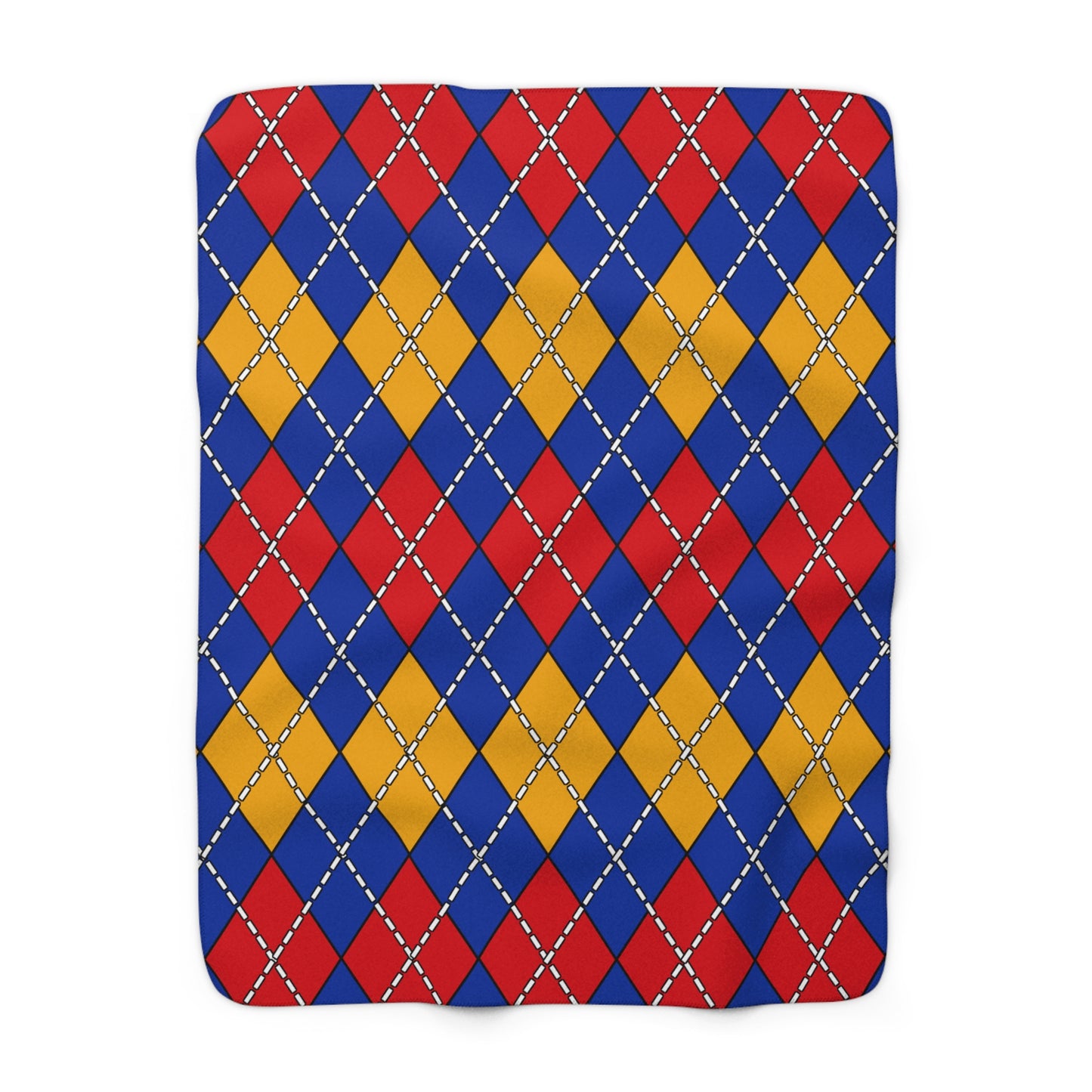 Armenia Retro Argyle Blanket Throw