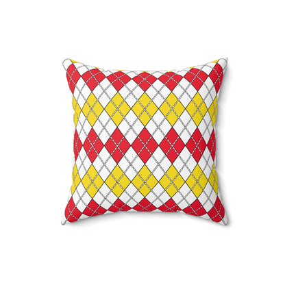Guernsey Retro Argyle Cushion Pillow