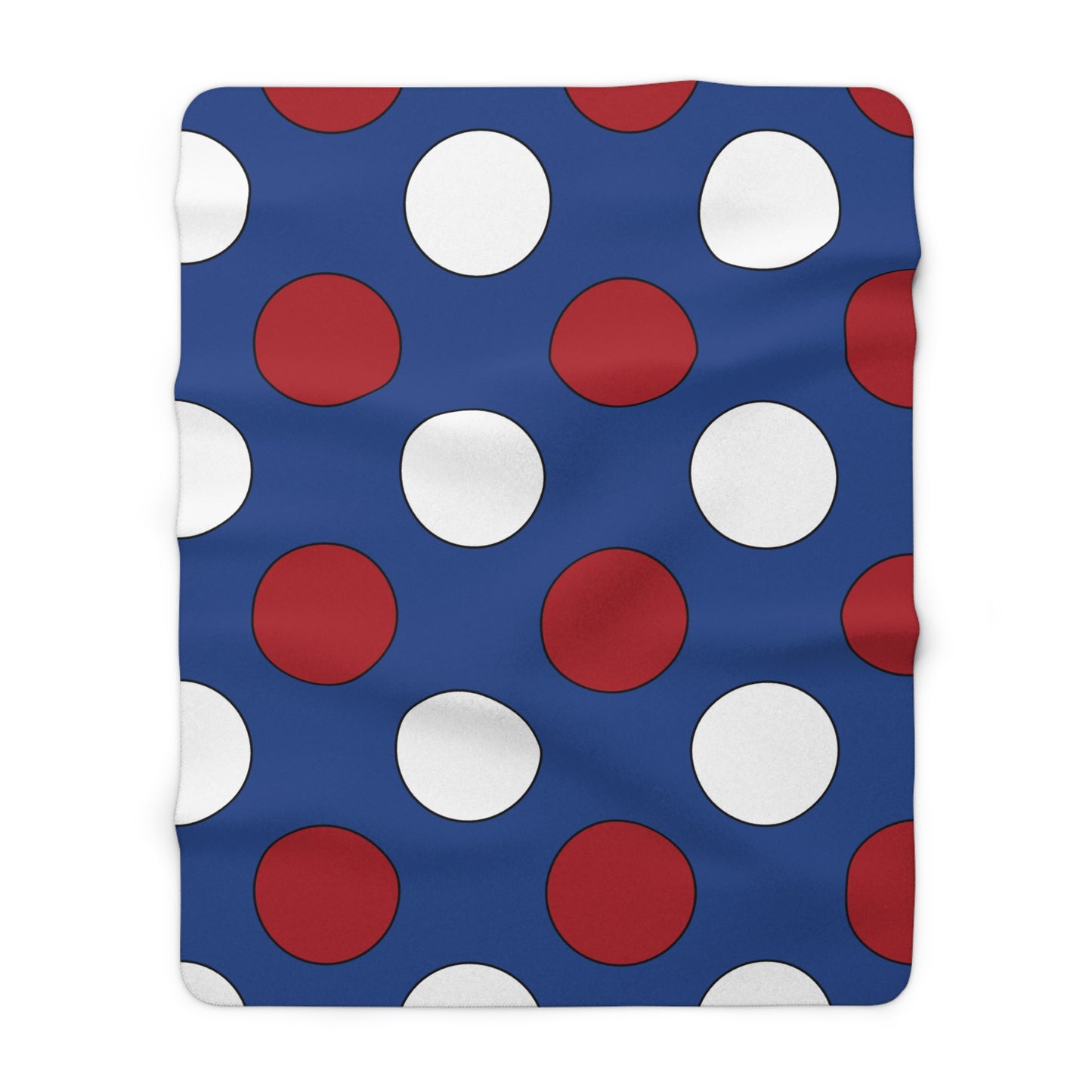 Netherlands Retro Polka Dots Blanket Throw