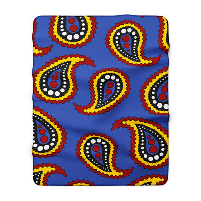 Eswatini Retro Paisley Blanket Throw
