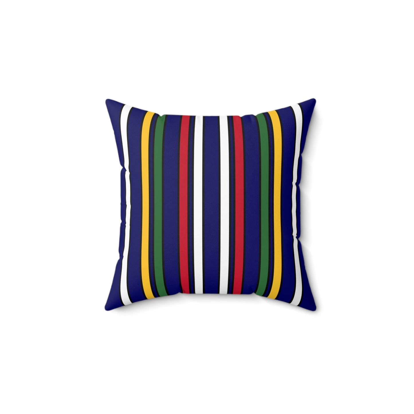 British Virgin Islands Retro Stripes Cushion Pillow