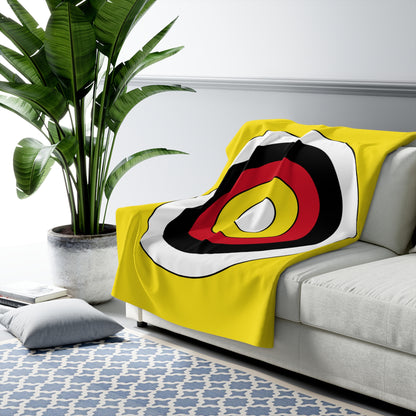 Brunei Darussalam Retro Target Blanket Throw