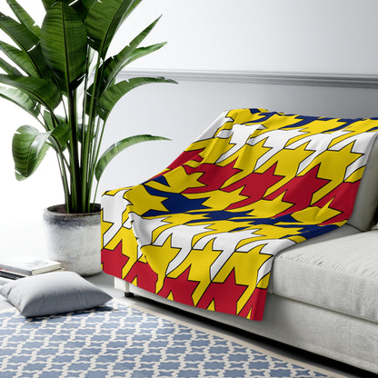 Niue Retro Houndstooth Blanket Throw
