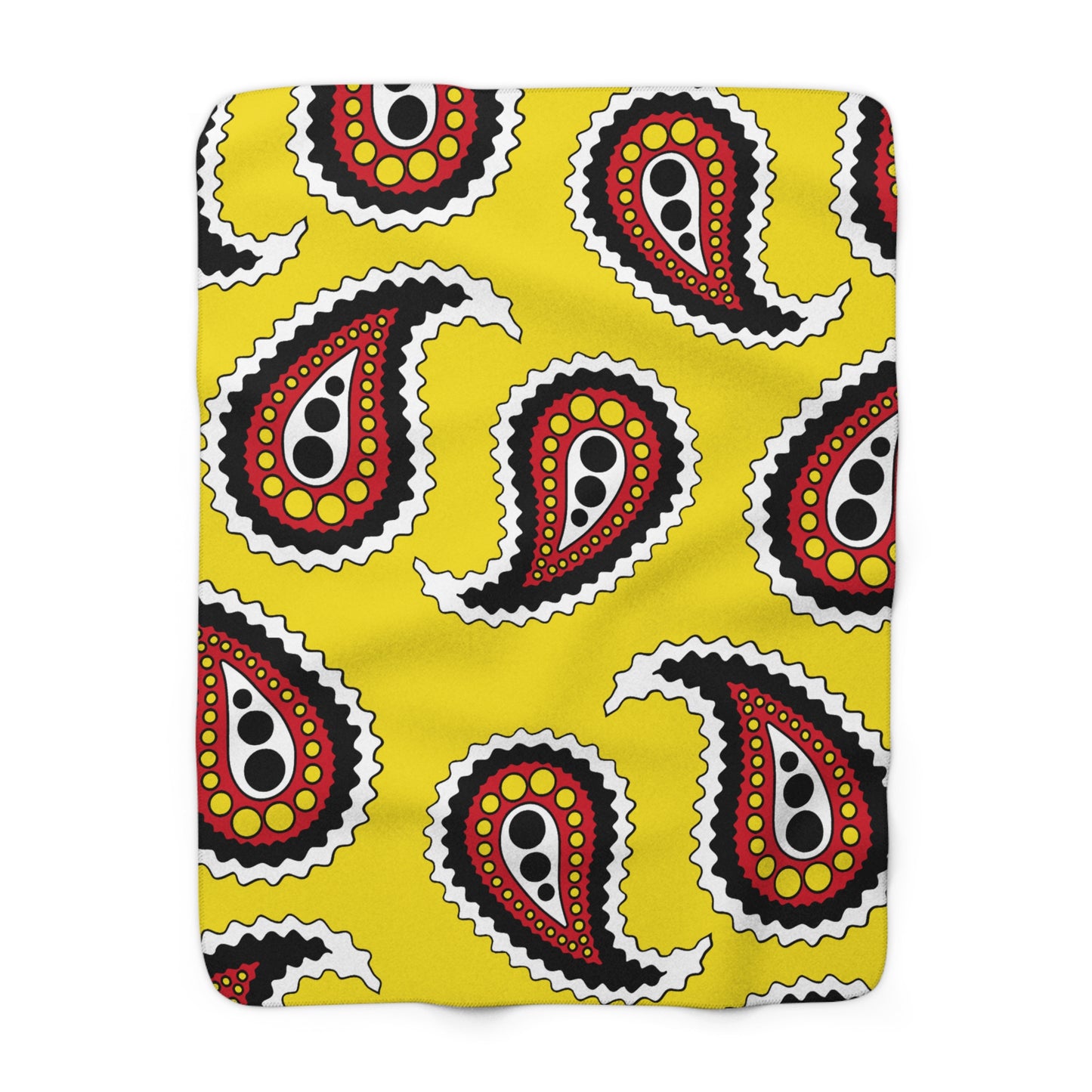 Brunei Darussalam Retro Paisley Blanket Throw
