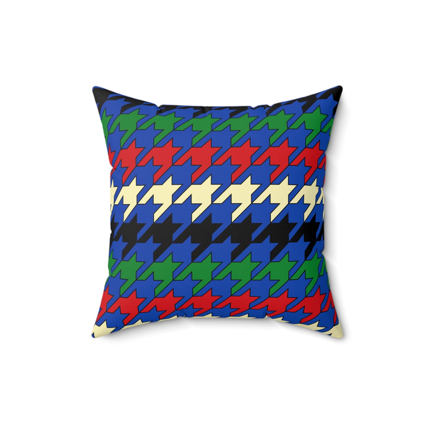 South Sudan Retro Houndstooth Cushion Pillow