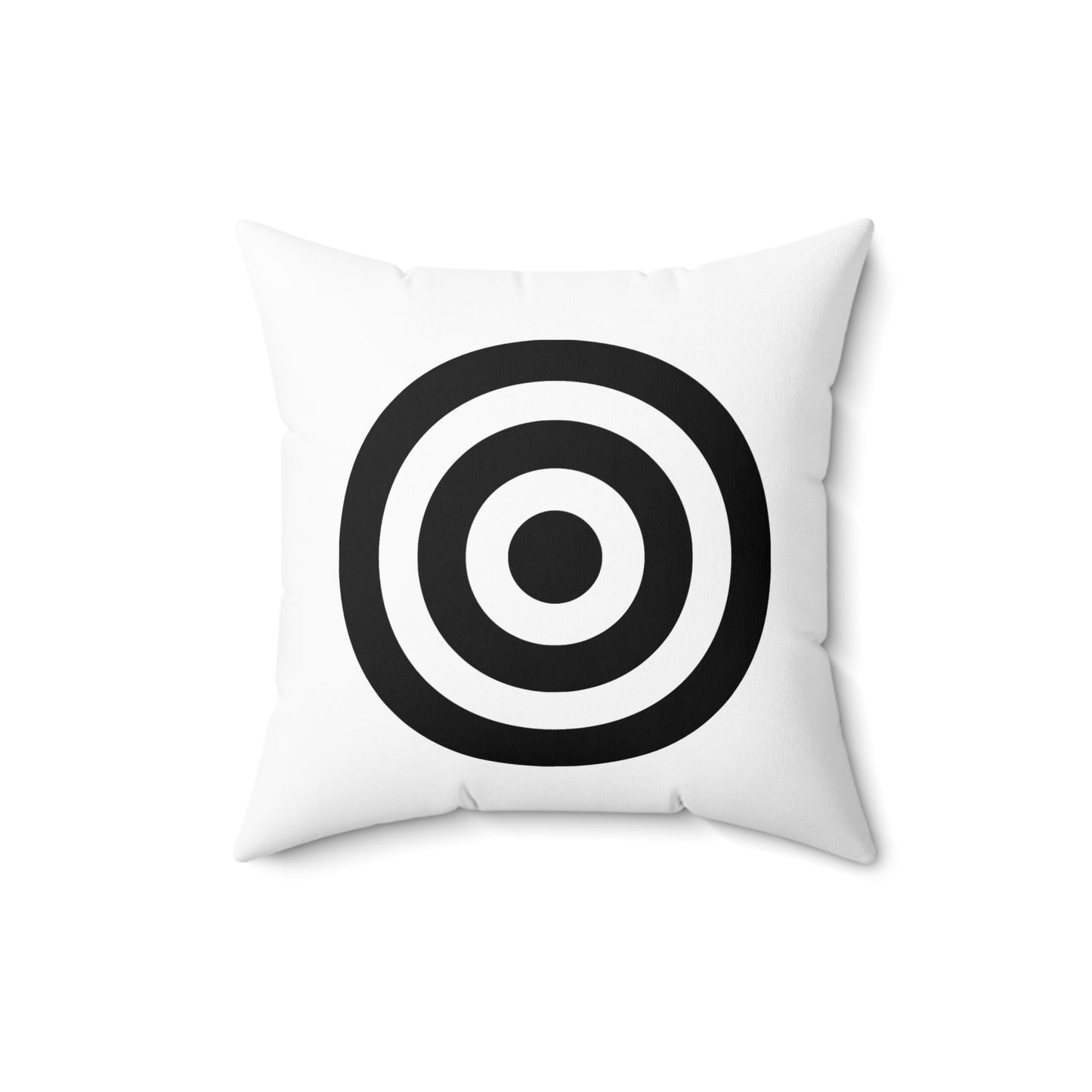 White, Black Retro Target Cushion Pillow