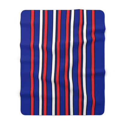 Sint Maarten Retro Stripes Blanket Throw
