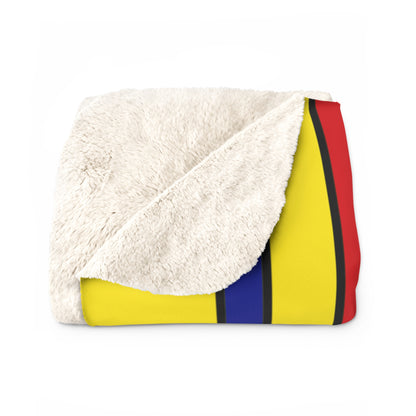 Colombia Retro Stripes Blanket Throw