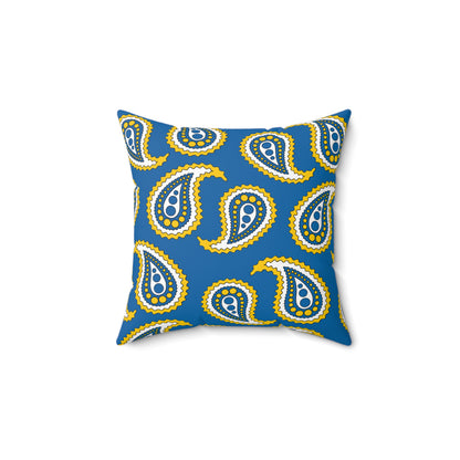 Canary Islands Retro Paisley Cushion Pillow