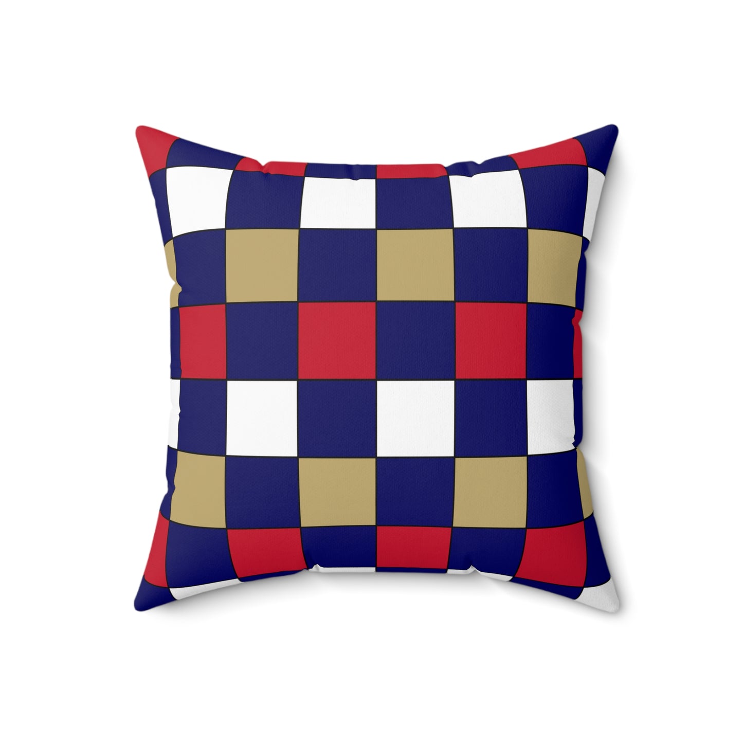 Saint Helena Retro Check Cushion Pillow
