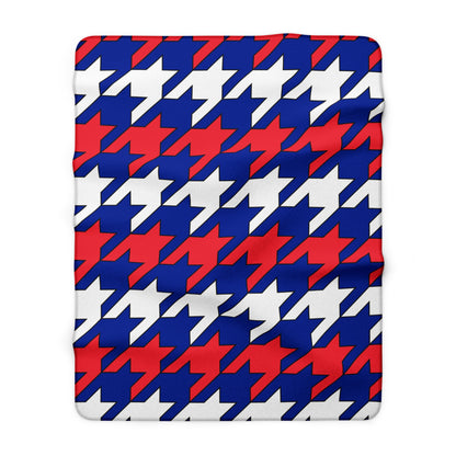 Sint Maarten Retro Houndstooth Blanket Throw