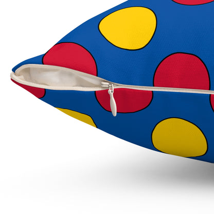 Aland Islands Retro Polka Dots Cushion Pillow