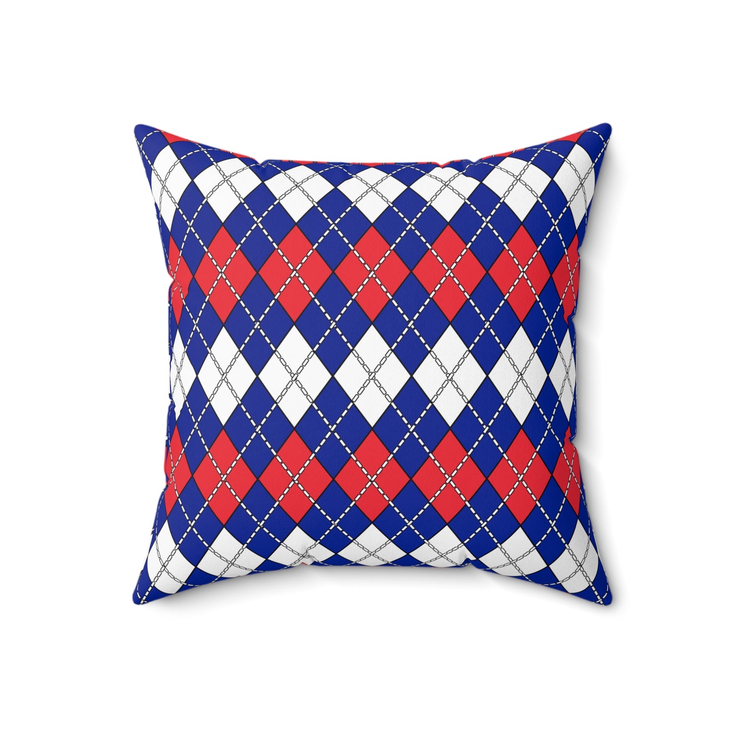 French Southern Territories Retro Argyle Cushion Pillow