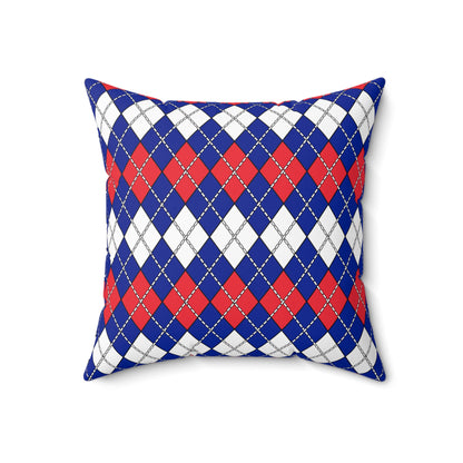 French Southern Territories Retro Argyle Cushion Pillow