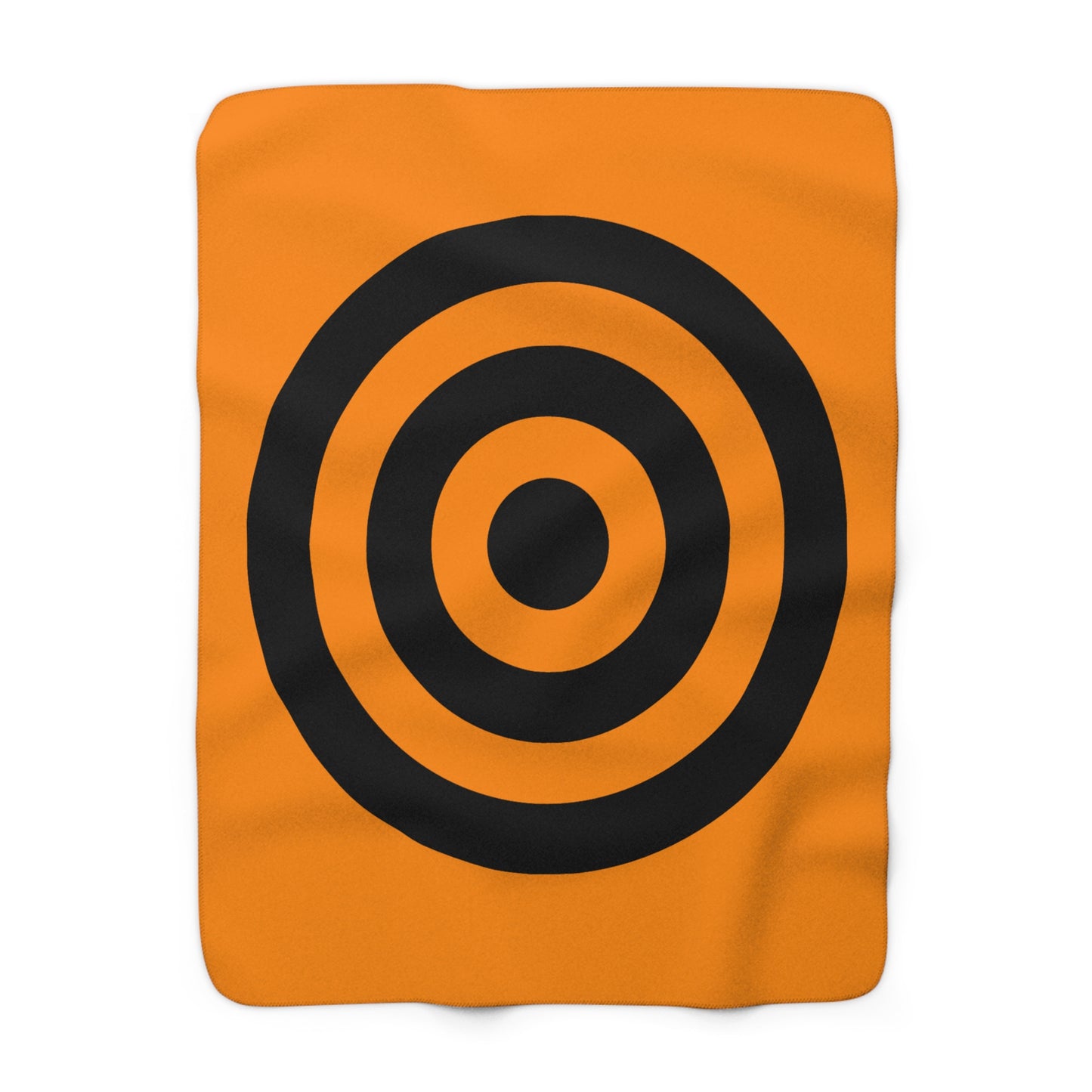 Dark Orange, Black Retro Target Blanket Throw