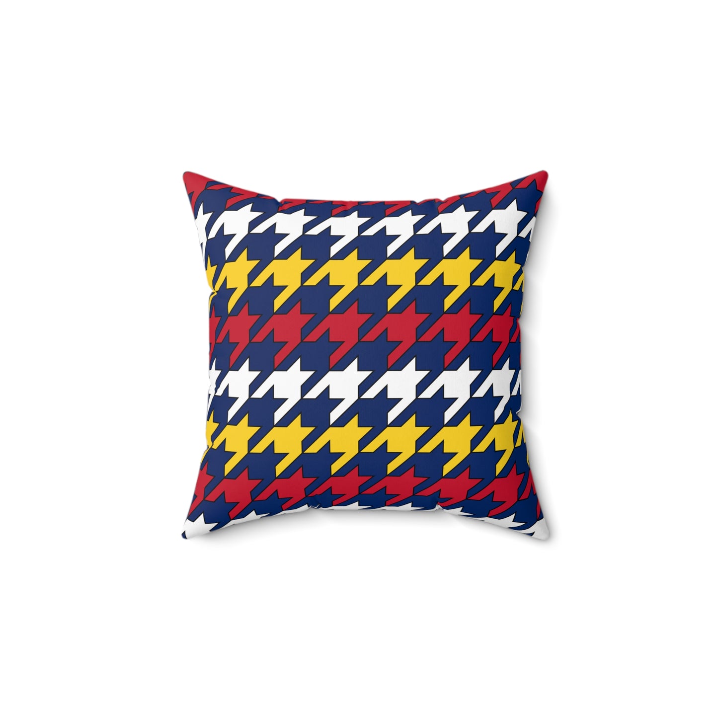 Turks And Caicos Islands Retro Houndstooth Cushion Pillow