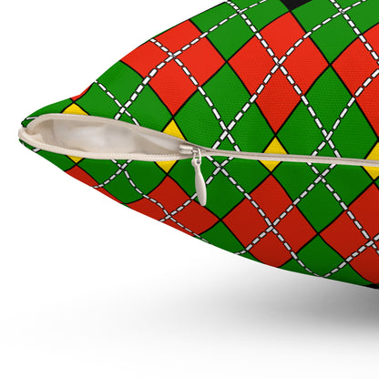 Dominica Retro Argyle Cushion Pillow
