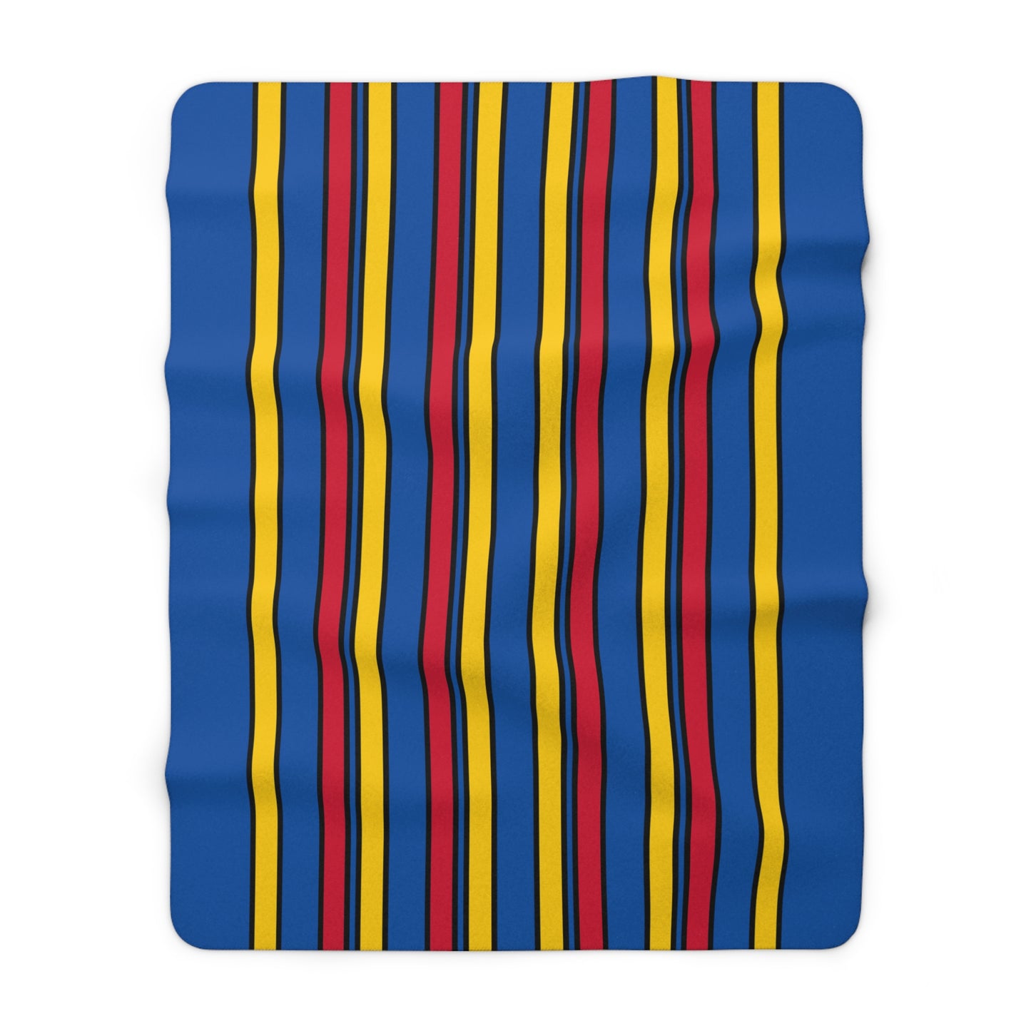 Aland Islands Retro Stripes Blanket Throw