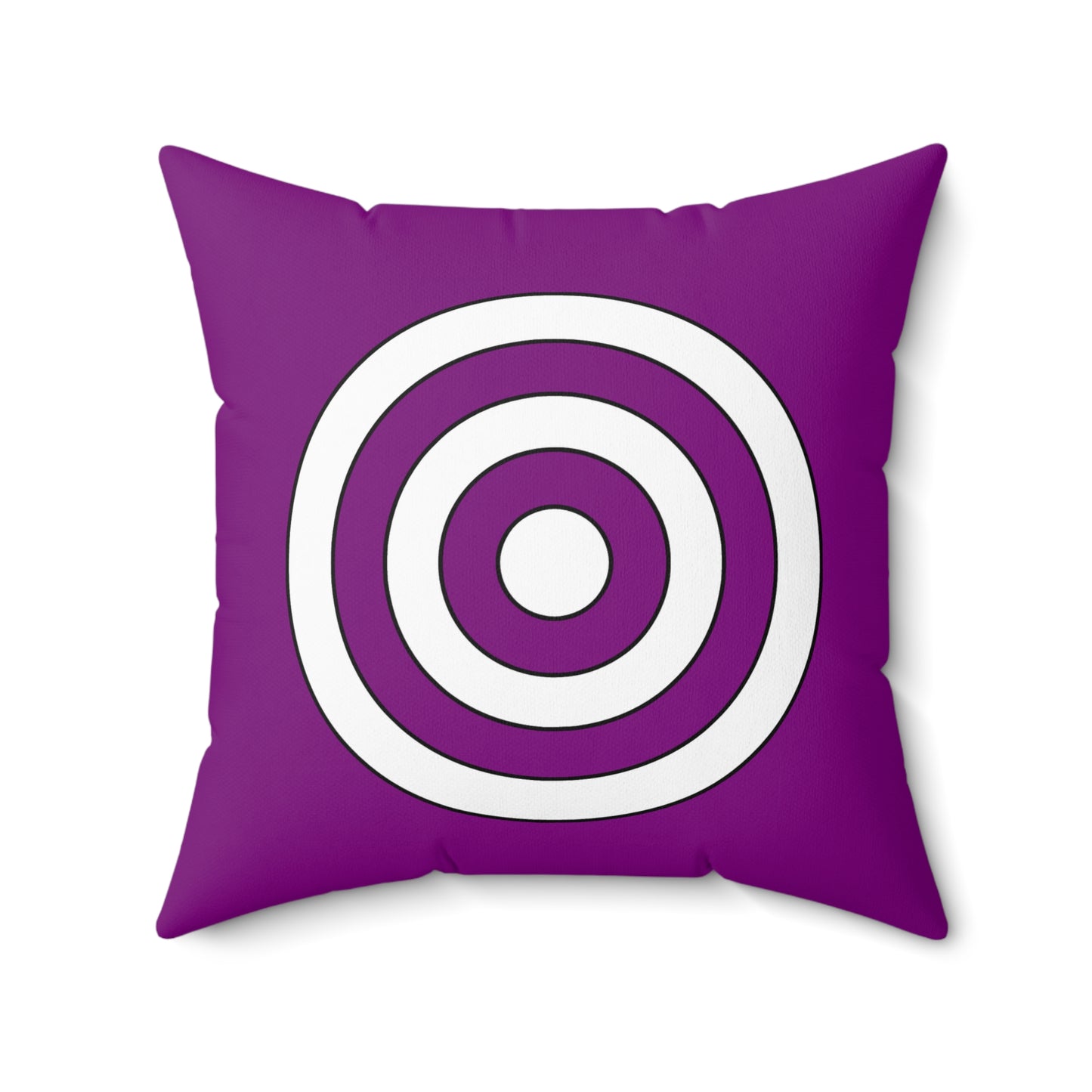 Purple, White Retro Target Cushion Pillow